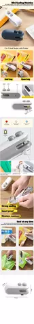 Mini máquina de selagem e corte, compacta, leve e fácil de usar. - comprar online