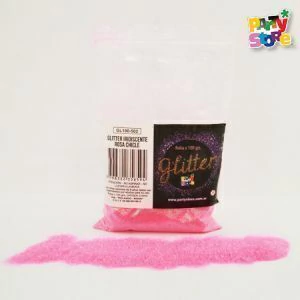 GLITTER bolsita 100gr ROSA CHICLE IRIDISCENTE - comprar online