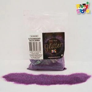 GLITTER bolsita 100gr VIOLETA LAVANDA IRIDISCENTE - comprar online