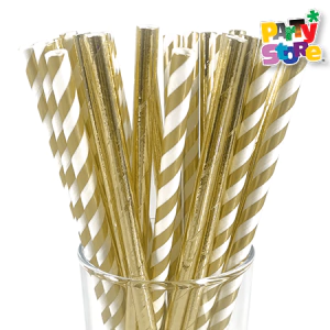 SORBETE DE POLIPAPEL DORADO x 24 unidades - comprar online