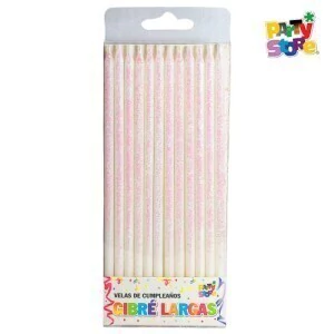 VELA FINITA GIBRE BLANCA x 12 unidades - comprar online