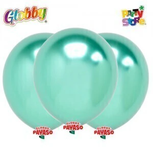 *PROMO* GLOBBY 11" PLATINUM VERDE - x 10 u. GL12CH VE