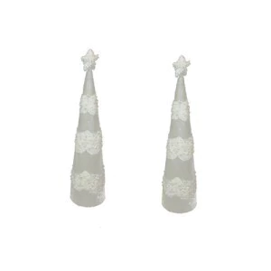 ARBOL CONO ESTRELLA BLANCO MEDIANO 45X11X11 - comprar online