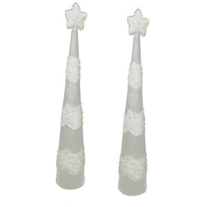 ARBOL CONO ESTRELLA BLANCO GRANDE 68X12,5X12,5 - comprar online