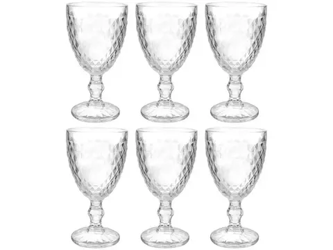 Jogo de Taças de Vidro 330ml 6 Peças Haus