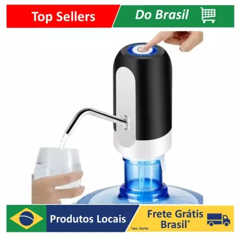 Bomba Automática Para Garrafão Bebedouro - Recarregável Usb