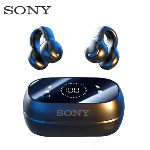 Sony sem fio fones de ouvido bluetooth redução de ruído fones conduzidos óss