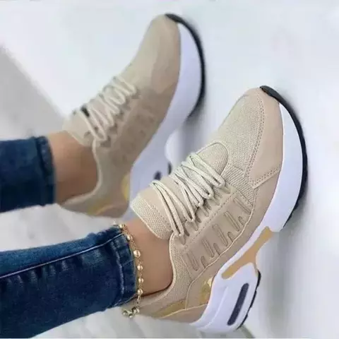 Tenis feminino tênis plataforma sapatos casuais para mulher 2025 novo conforto