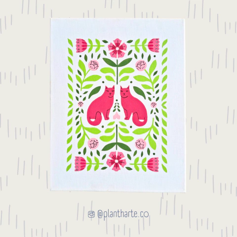 Gatos florales - comprar en línea