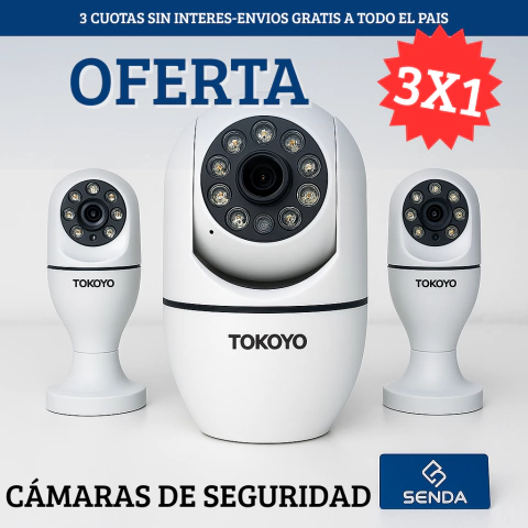 3X1 CÁMARAS DE SEGURIDAD - comprar online