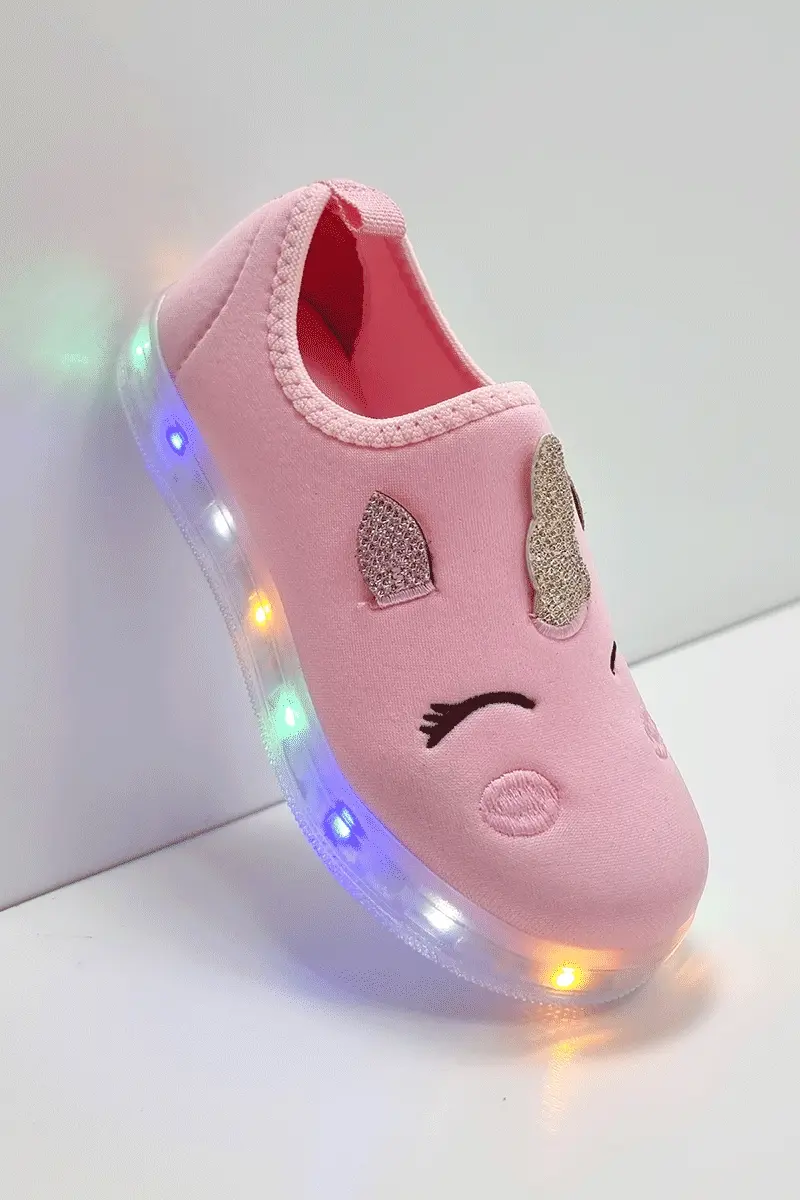 Tênis Calce Fácil Led Infantil Rosa - Viki - comprar online