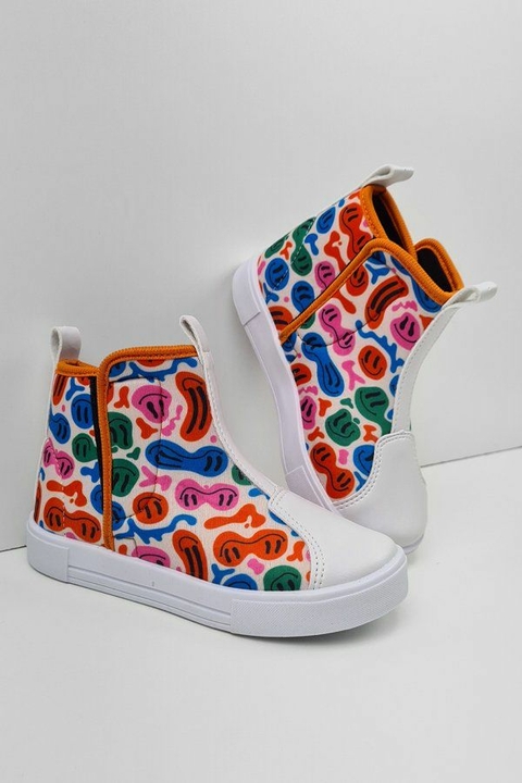 Bota Confort Velcro Infantil Colorido - Viki