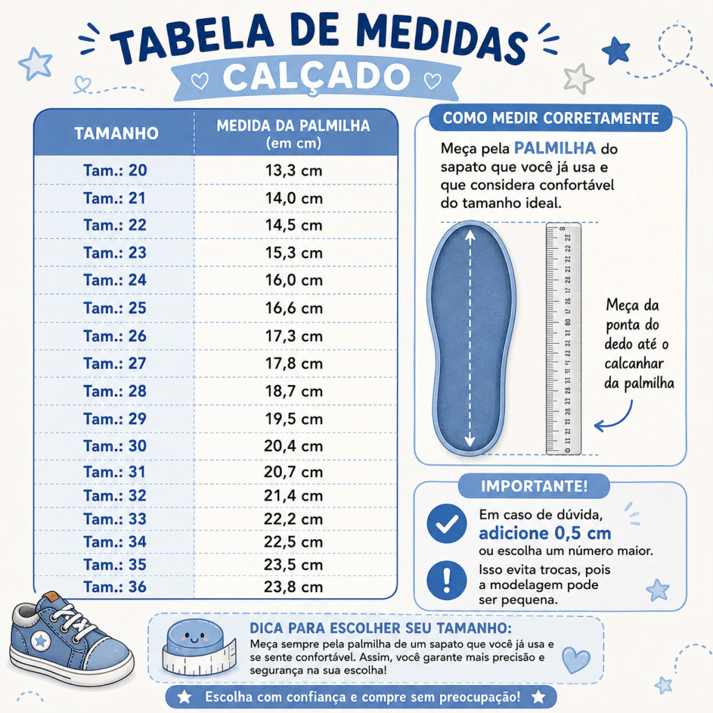 Tênis Infantil Casual Cadarço Marinho - Mmoda
