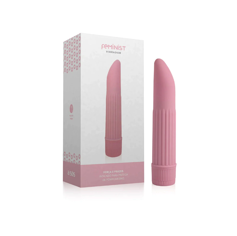 VIBRADOR MULTIVELOCIDADE PARA POMPOARISMO FEMINIST - ROSA