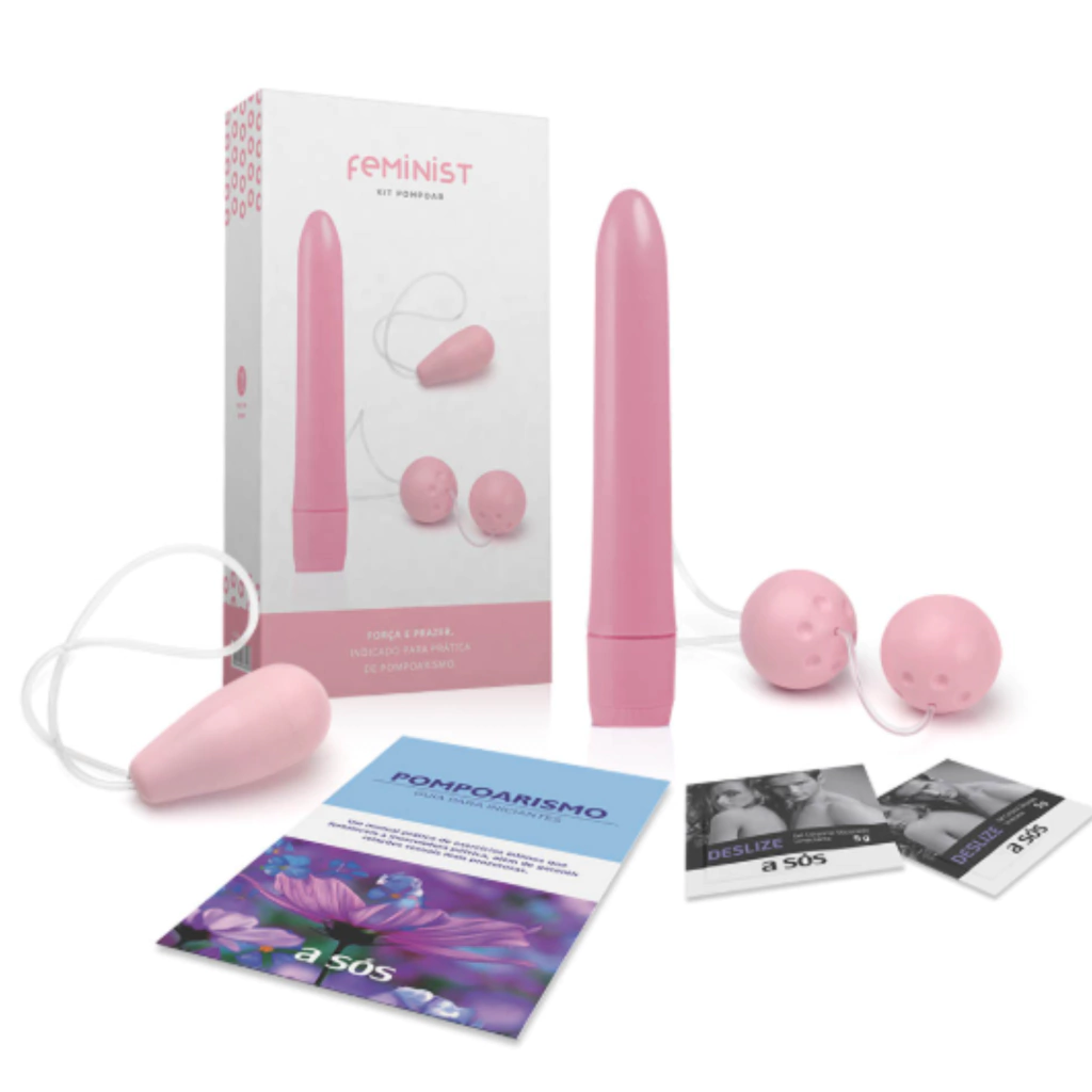 KIT POMPOAR PARA EXERCÍCIOS DE POMPOARISMO FEMINIST