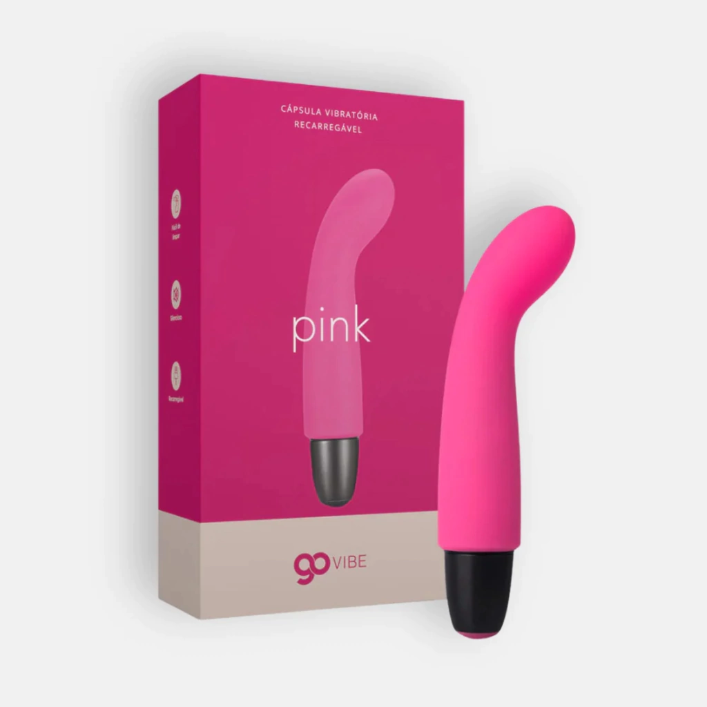 CÁPSULA VIBRATÓRIA MULTIVELOCIDADE RECARREGAVÉL GO VIBE PINK