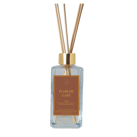 Filum Artesanal Difusor de Varetas Aromatizador de Ambiente Flor de Café 250 ml