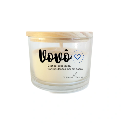 Filum Artesanal Vela Aromática Vovô 100g – Aconchego, Elegância e Memórias Afetivas