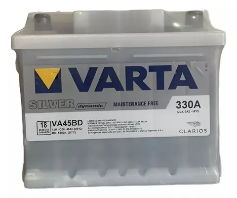 Bateria Auto 12x45 Varta Va45bd 12v 45ah - comprar online
