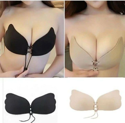 Corpiño silicona estilo mariposa