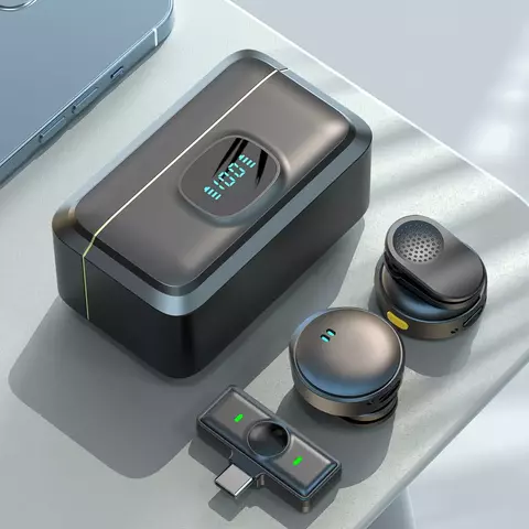 Microfone Sem Fio Duplo Lapela
