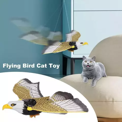 Brinquedo Elétrico para Gato - Arara ou Águia Voadora