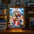Imagem do Anime luz pintura moldura de foto uma peça luffy zoro led night light presente