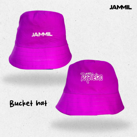 Bucket Hat Bloco Praieiro Rosa