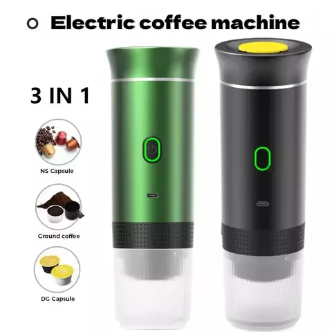 Máquina de café expresso elétrica multifuncional portátil cápsula máquina