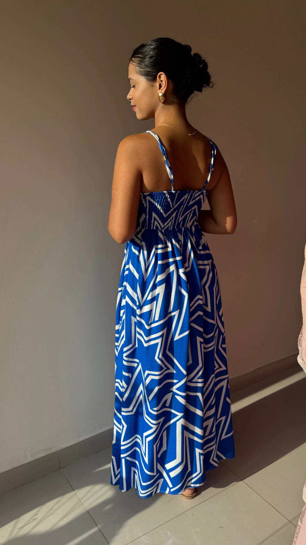 Vestido Marcela - Estampa Estrela Azul