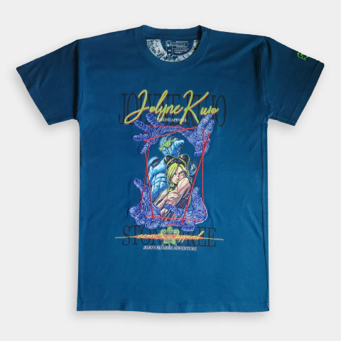 Remera Regular/Oversize Jojo's Bizarre Adventure -Jolyne- color Petróleo