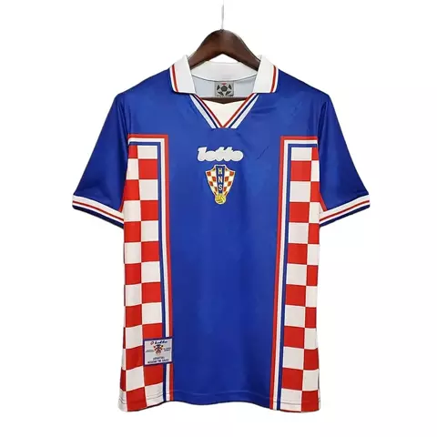 Camisa Croácia Retrô 1998 Azul, Vermelha e Branca - Lotto - comprar online