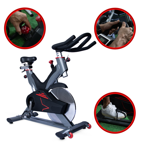 Bicicleta Spinning Profissional c/ Painel THANUS THP10
