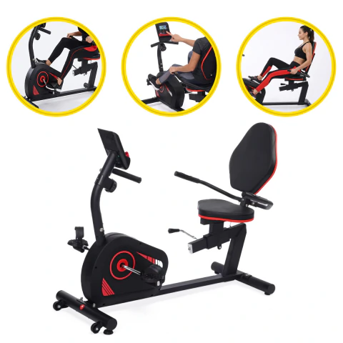 Bicicleta Ergométrica Horizontal Residencial Cardio Academia