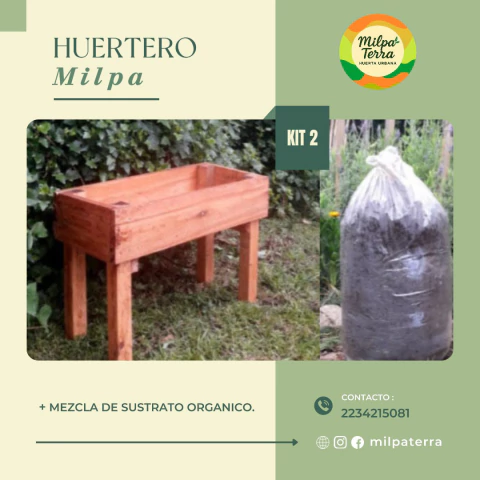 HUERTERO Milpa + SUSTRATO ORGANICO