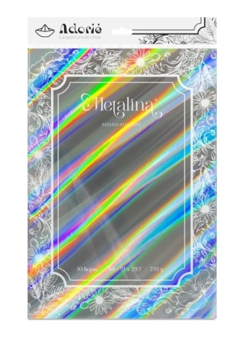 METALINA® Adorié A4 230 g/m² - Papel Metalizado Premium