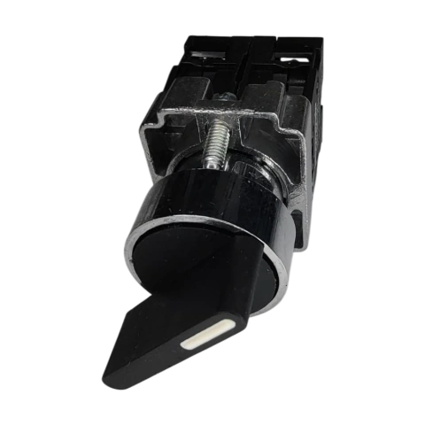 Selectora metalica man. larga 22mm 3 posiciones + 2 NA