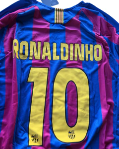 Barcelona 2005/06 - RONALDINHO 10 - LA LIGA - Piel Futbolera