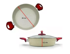 OLLA MARMOLEADA 26CM ARTE ANDINO - tienda en línea