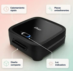 Imagen de Sandwichera Electrica Oster Grill Panini Antiadherente CKSTSM400