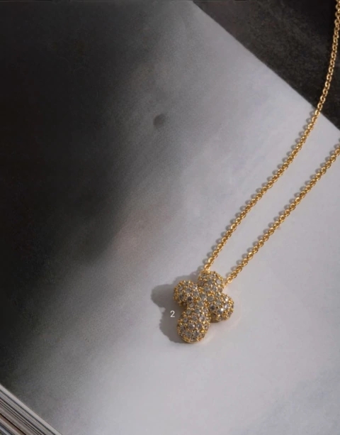 Colar Cruz Cravejado