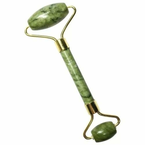 Rodillo Doble Masajeador de Piedra Jade Natural