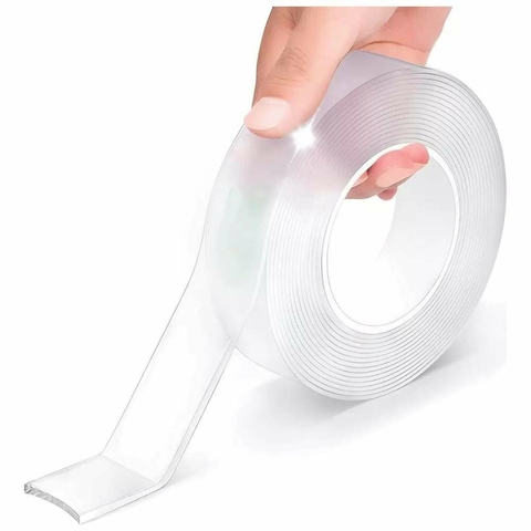 Cinta Doble Faz Transparente 2 metros