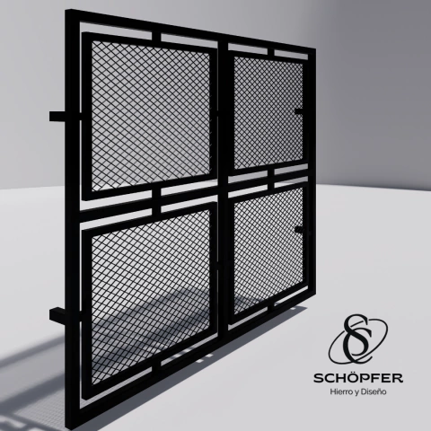 Reja de Ventana Urbana, Metal Desplegado - comprar online