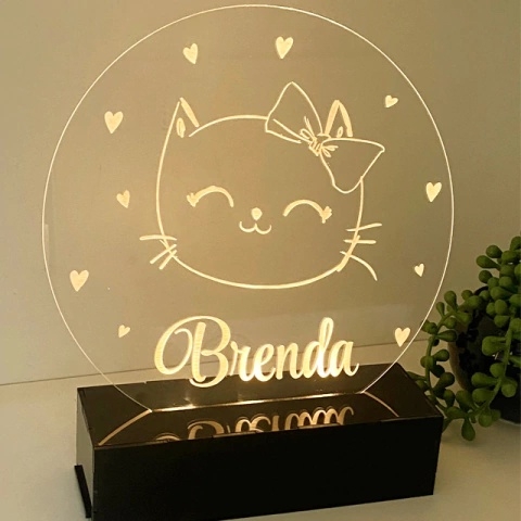 LUMINÁRIA REDONDA - GATINHO | L163