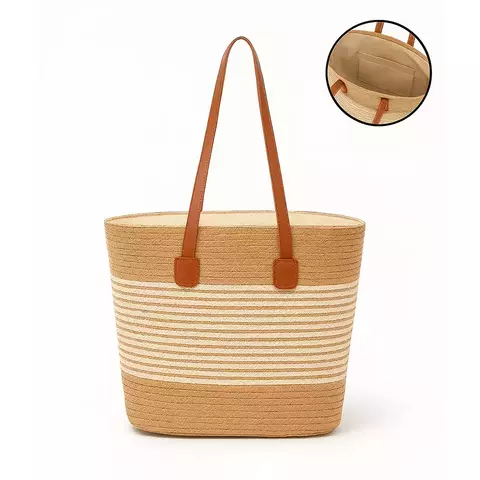 Bolso Cartera Rafia