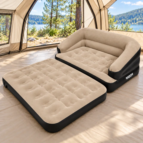 Sofá cama inflable Air Flex Sofa 5 en 1 | Caqui | Razor