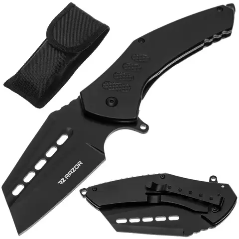 Navaja Camping Pesca Táctica Supervivencia Cuchillo Negro "Slicer" - comprar online