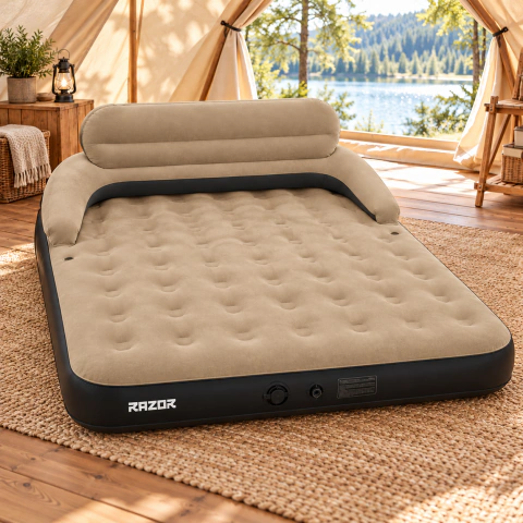 Colchón con respaldo Air Rest Back | Caqui | Razor