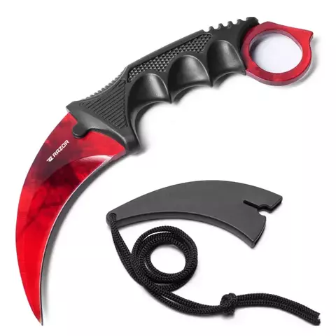 Cuchillo Karambit Rojo Razor - comprar online